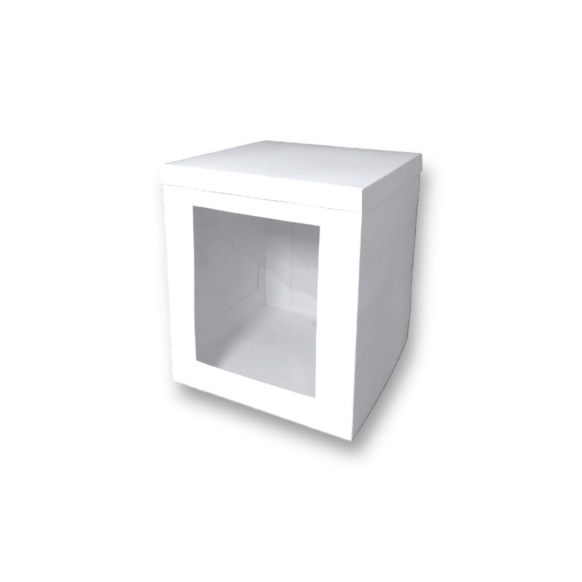 GENERICO - Pack 5 Cajas Altas Para Tortas Grandes 31x30,5x35 Con Visor