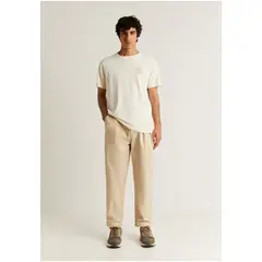SCALPERS - Polera Efecto Lavado Print Offwhite