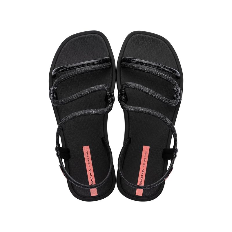 IPANEMA - Sandalia Infantil Negro/Glitter Solar Mais Ipanema