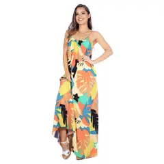 MPROPIA - Vestido Largo Pabilos Primavera Mujer Excelente Calidad 035