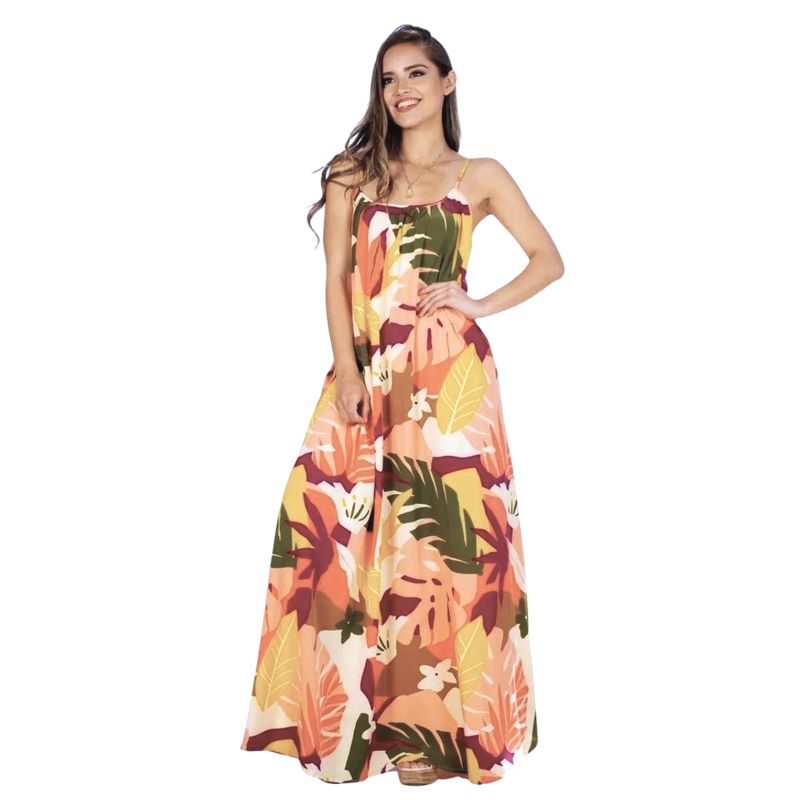 MPROPIA - Vestido Largo Pabilos Primavera Mujer Excelente Calidad 035