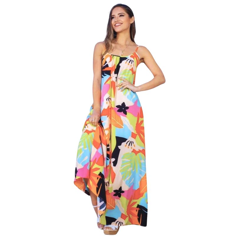 MPROPIA - Vestido Largo Pabilos Primavera Mujer Excelente Calidad 035