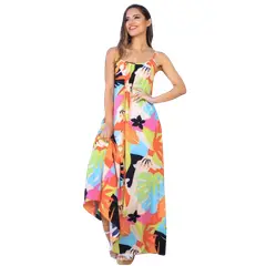 MPROPIA - Vestido Largo Pabilos Primavera Mujer Excelente Calidad 035