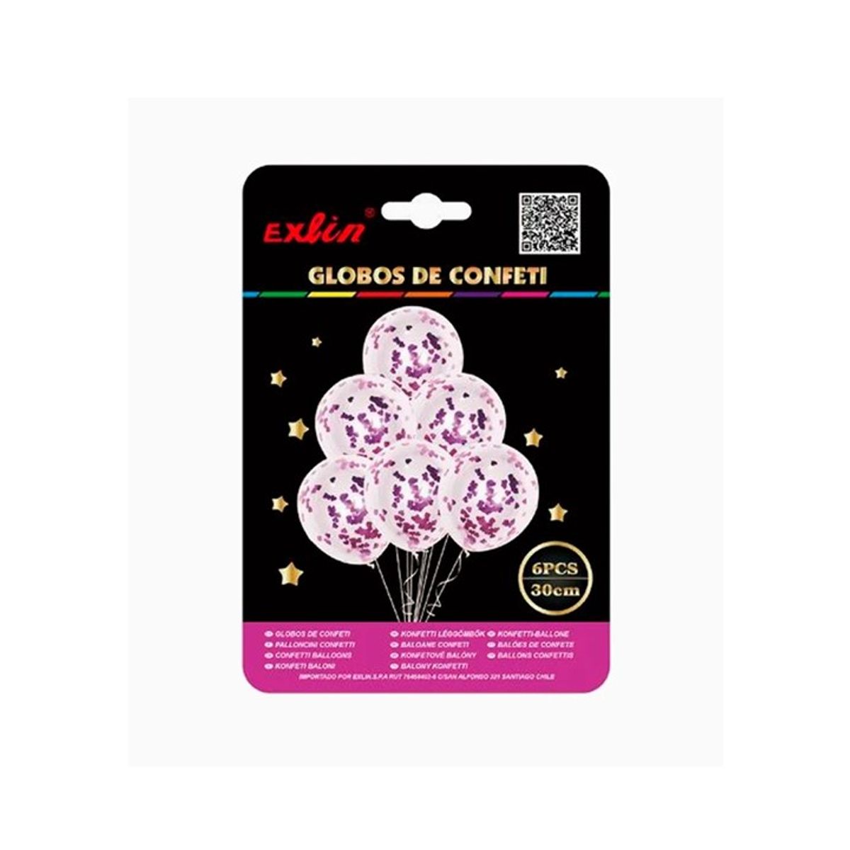 GENERICO - Globos de Confeti Morado