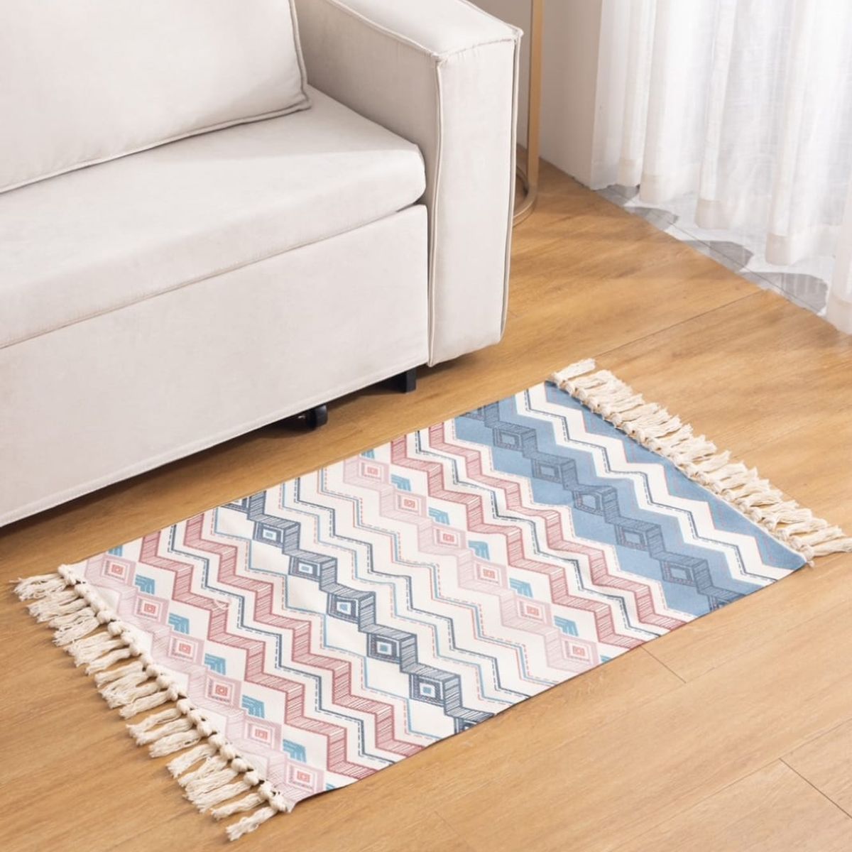 GENERICO - Alfombra de Algodón Bajada de Cama 60cm x 90 cm