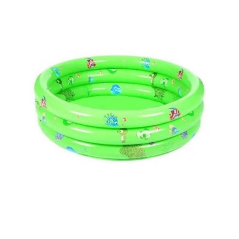 GENERICO - Piscina Inflable Chica 3 Anillos 80x35 Verde