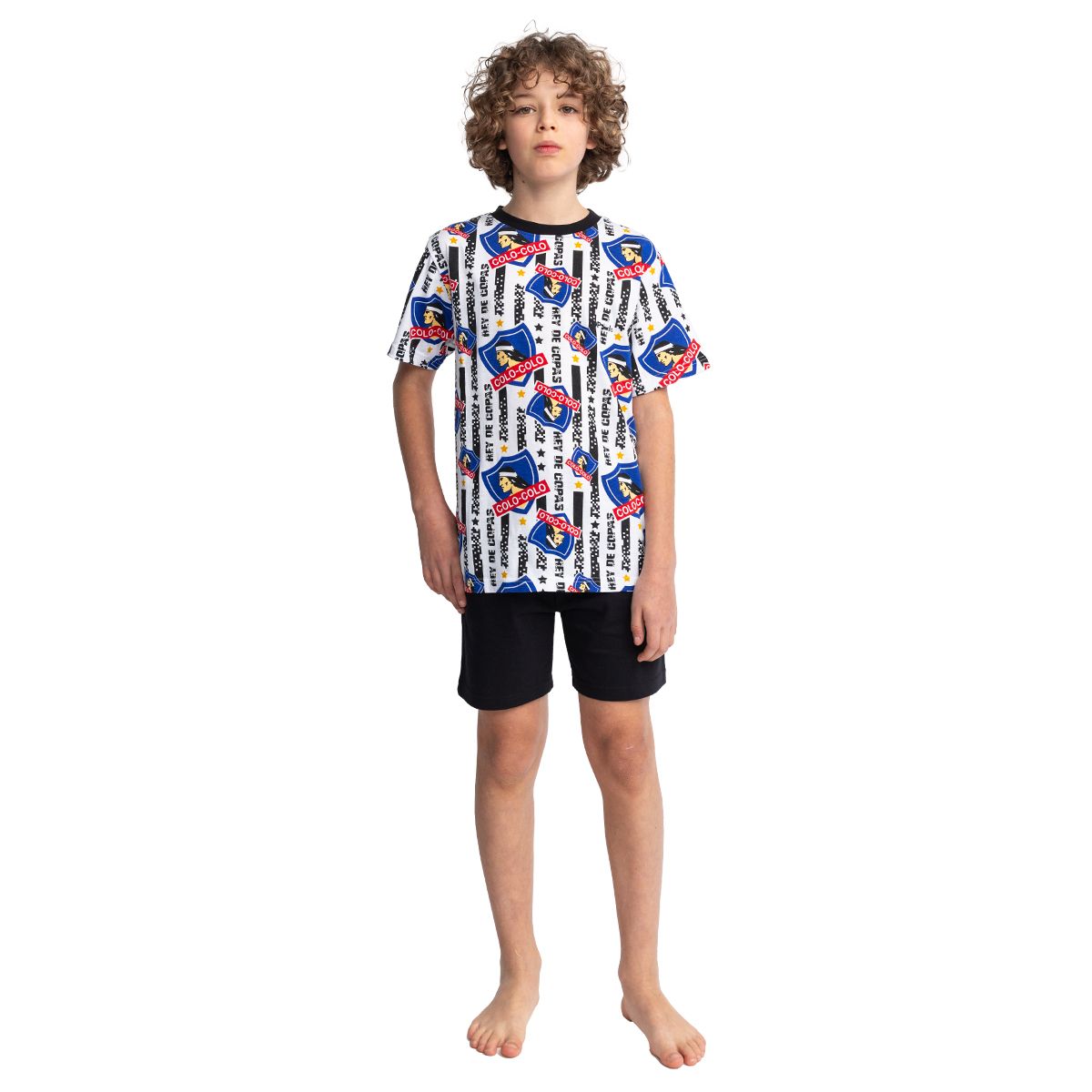 TOP - Pijama Niño Algodón Verano Colo-Colo C1 Top