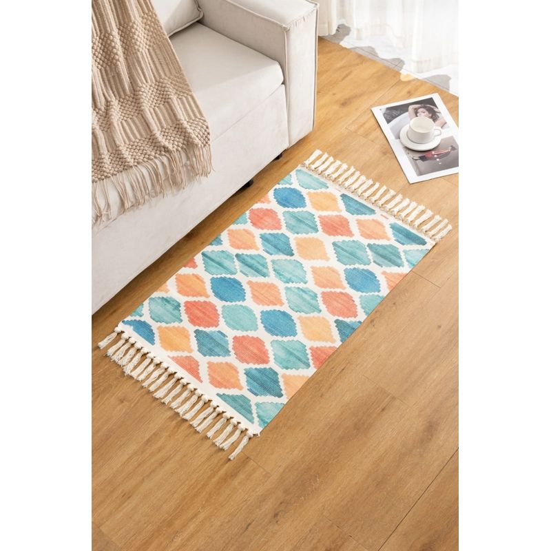 GENERICO - Alfombra de Algodón Bajada de Cama 60cm x 90 cm