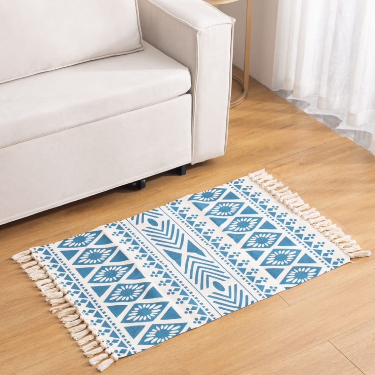 GENERICO - Alfombra de Algodón Bajada de Cama 60cm x 90 cm