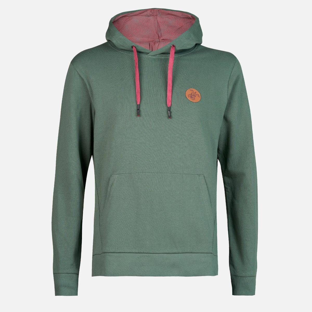 HAKA HONU - Poleron Hombre Canguro Verde Grisaceo Haka Honu