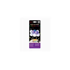 GENERICO - Set de Globos Para Pastel Morado Y Blanco