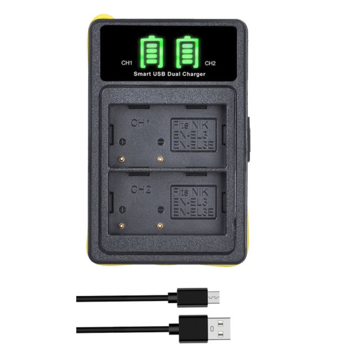 GENERICO - CARGADOR DOBLE MH-18A ALTERNATIVO NIKON