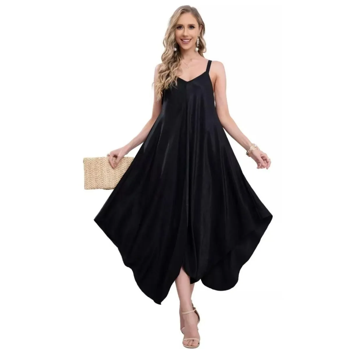 LIKE SHOP - Maxi Vestido Largo Asimétrico Verano Premium 319