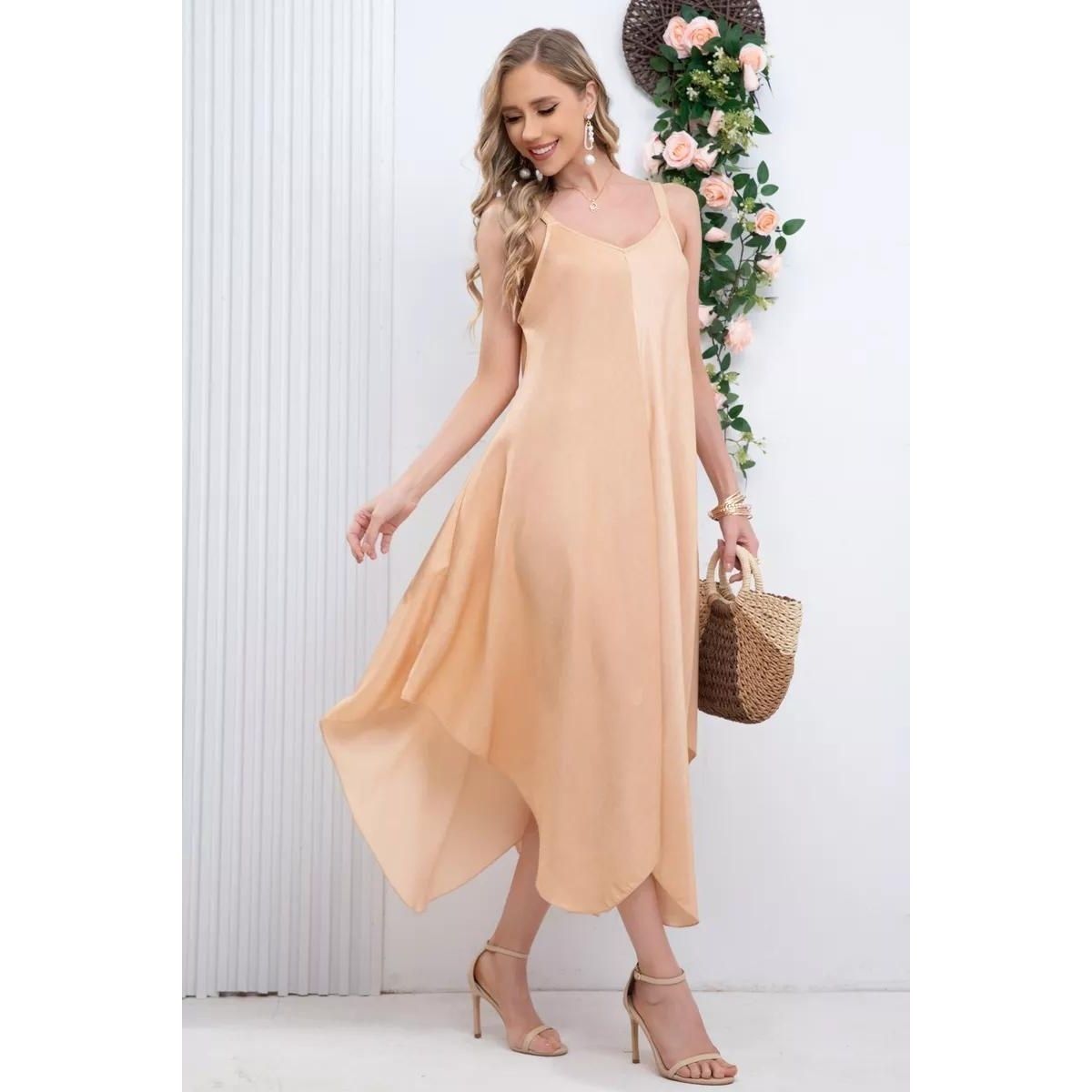 LIKE SHOP - Maxi Vestido Largo Asimétrico Verano Premium 319