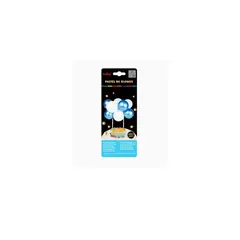 GENERICO - Set de Globos Para Pastel Azul Con Blanco