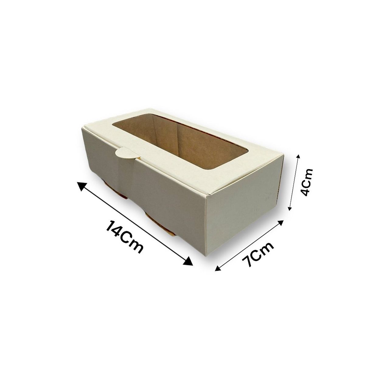 GENERICO - Pack 10 Cajas Multiuso Ideal 2 Alfajores, Galletas 14x7x4cm