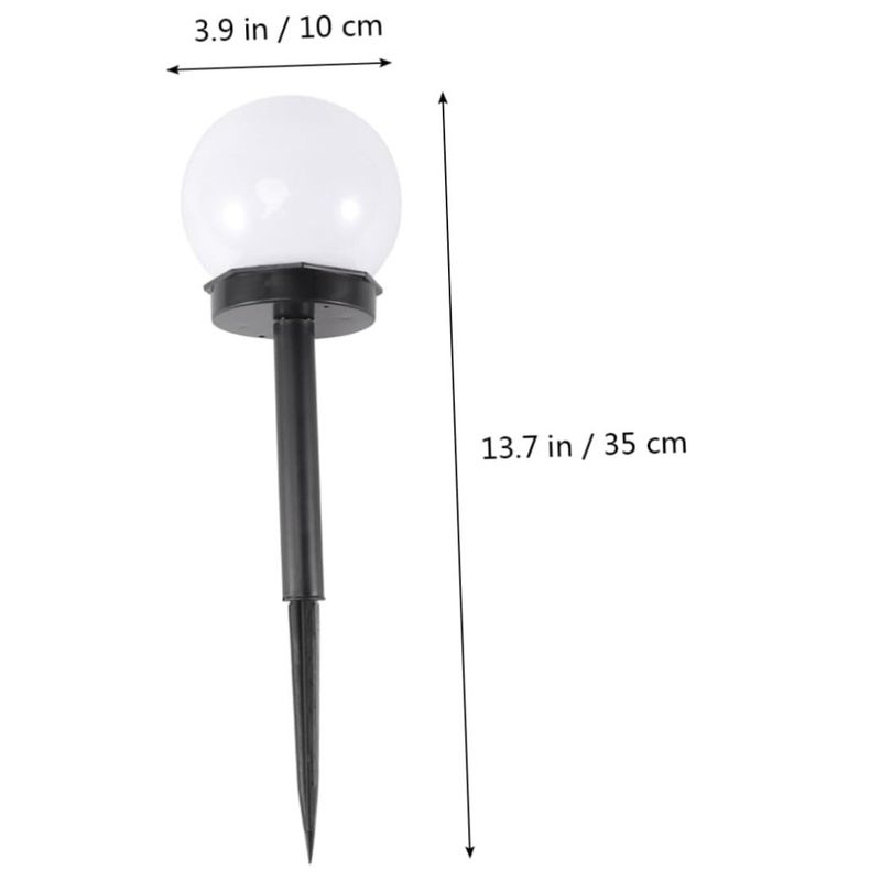 GENERICO - Pack 4 Foco Estaca Led Solar Tipo Globo Jardín SB 56