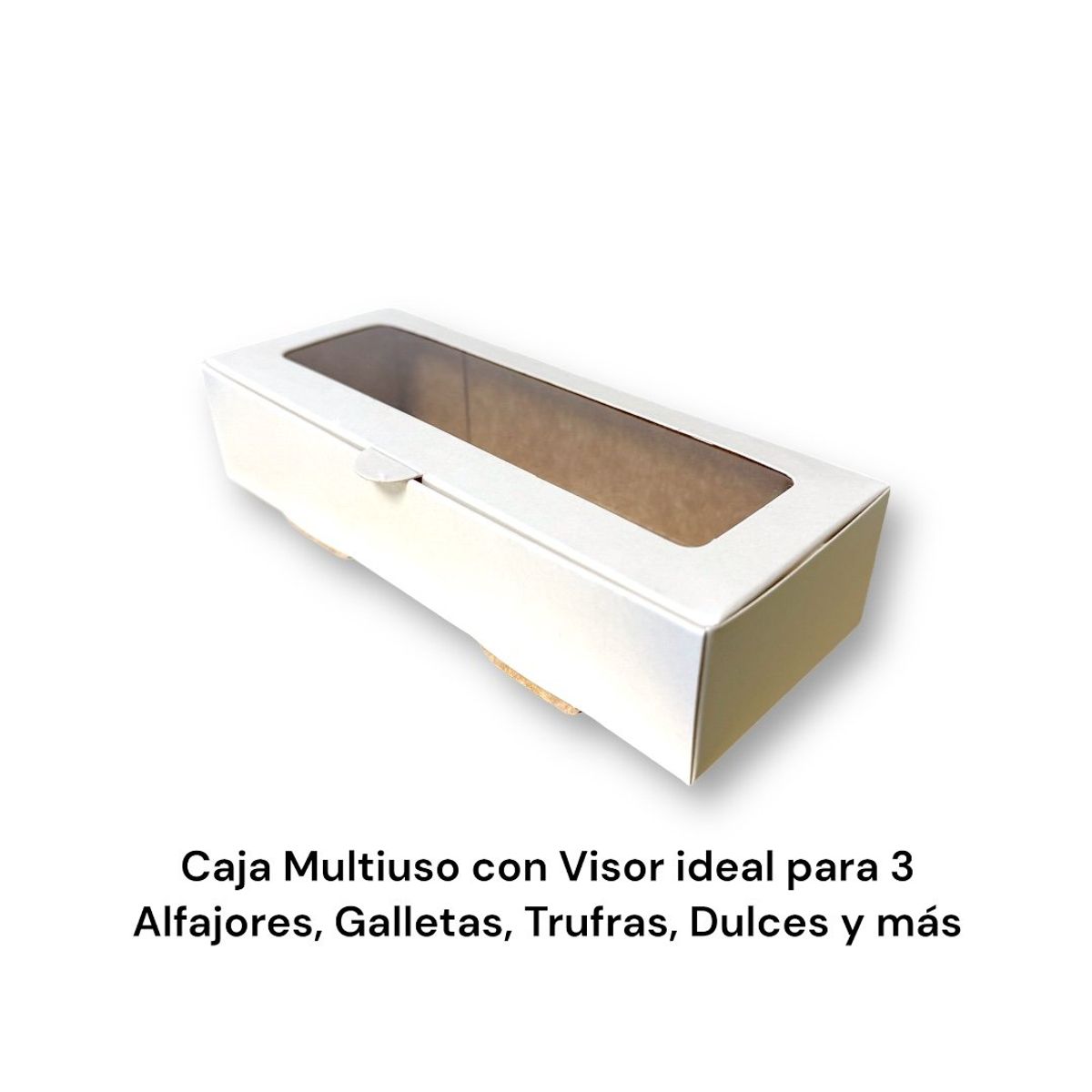 GENERICO - Pack 10 Cajas Multiuso Ideal 3 Alfajores, Galletas 19x7x4cm