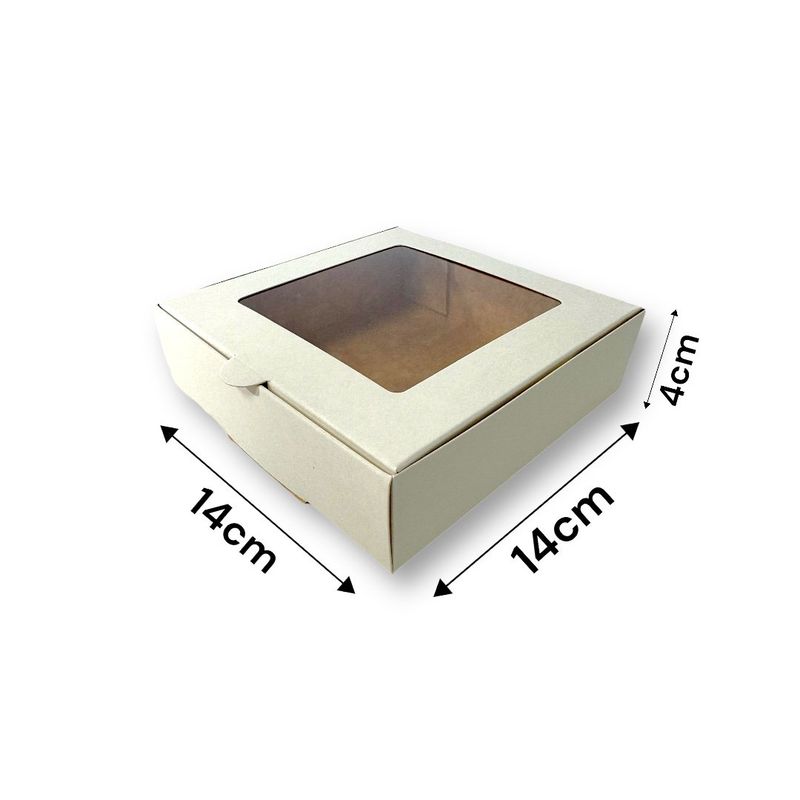 GENERICO - Pack 10 Cajas Multiuso Ideal 4 Alfajores, Galletas 14x14x4cm