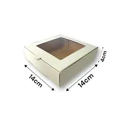 GENERICO - Pack 10 Cajas Multiuso Ideal 4 Alfajores, Galletas 14x14x4cm