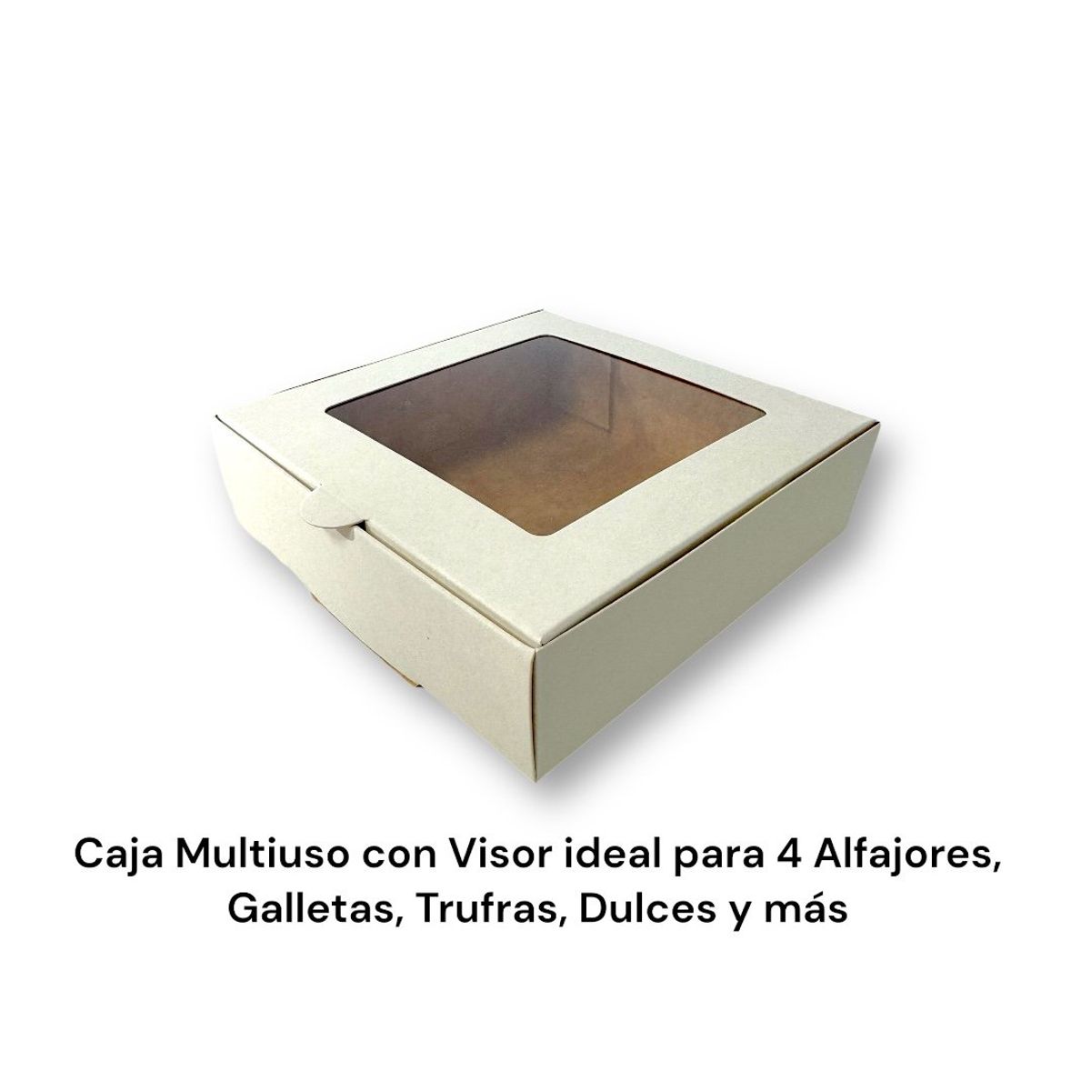 GENERICO - Pack 10 Cajas Multiuso Ideal 4 Alfajores, Galletas 14x14x4cm