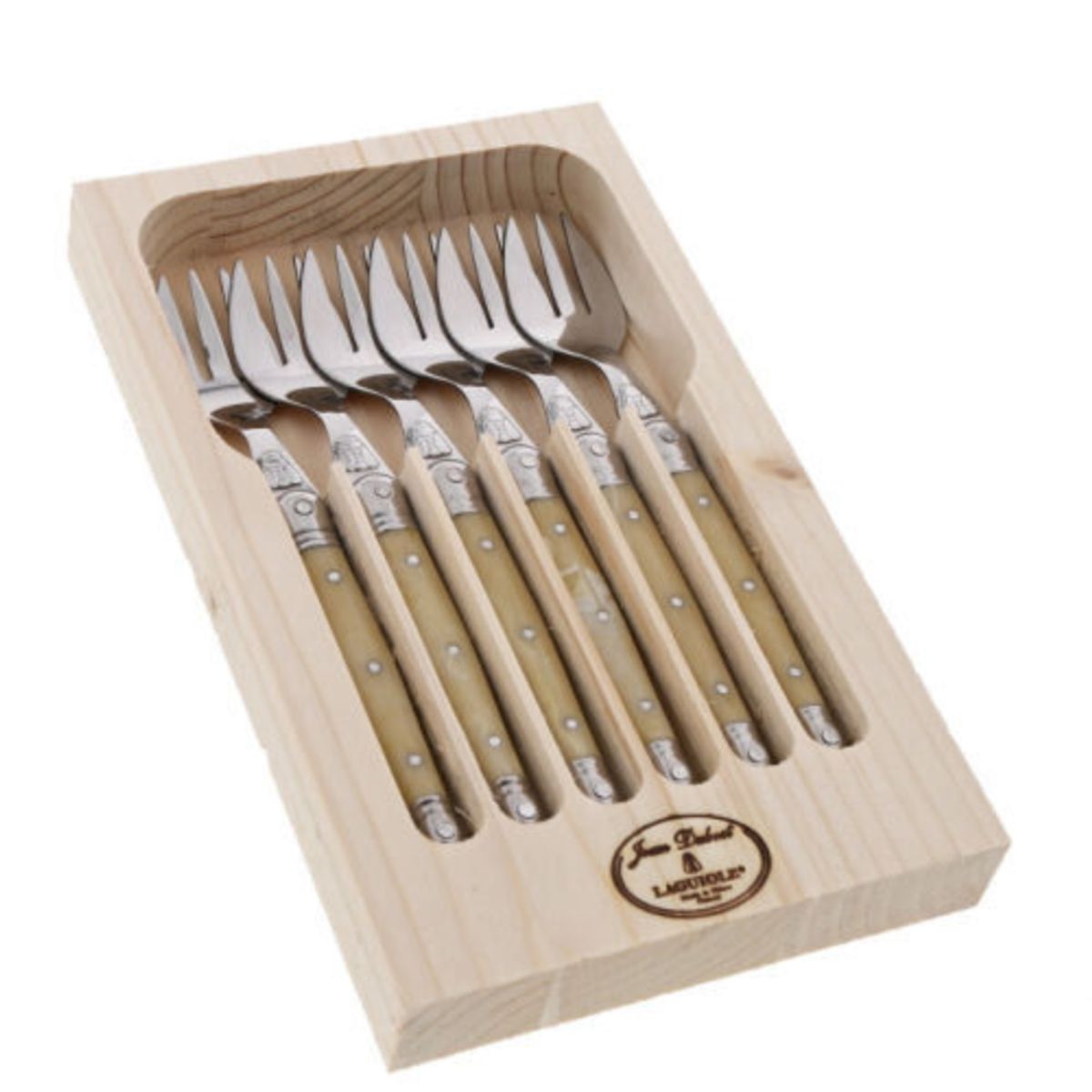 LAGUIOLE - LAGUIOLE SET 6 TENEDORES TORTA - MÁRMOL