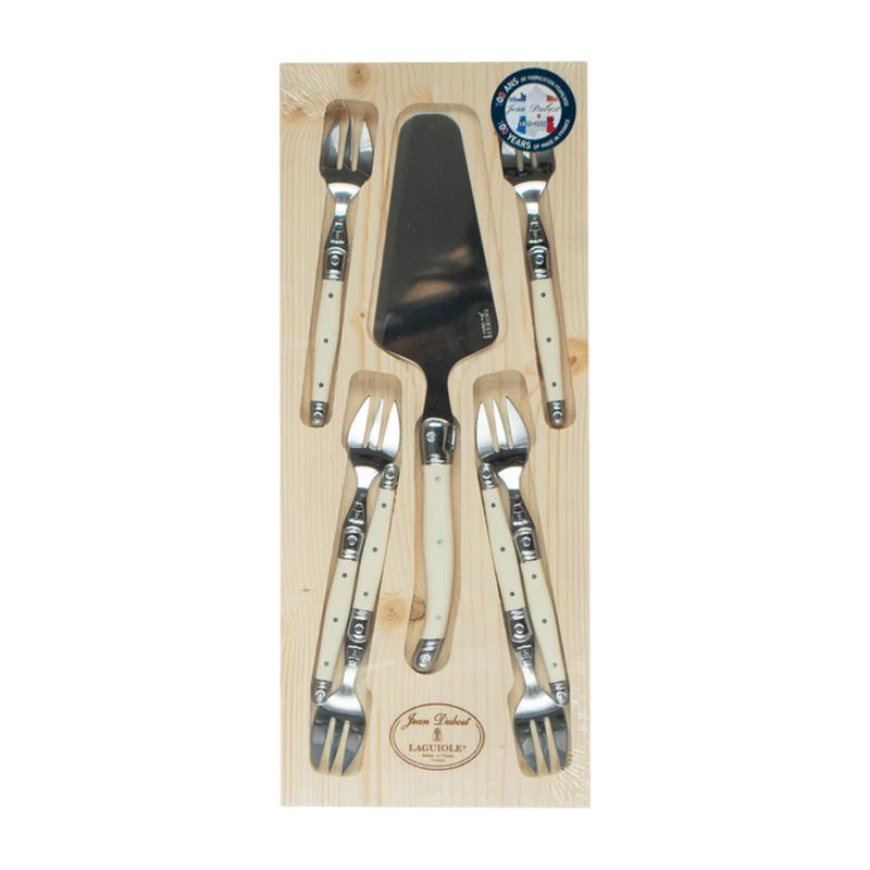 LAGUIOLE - Set 7 piezas torta Ivory