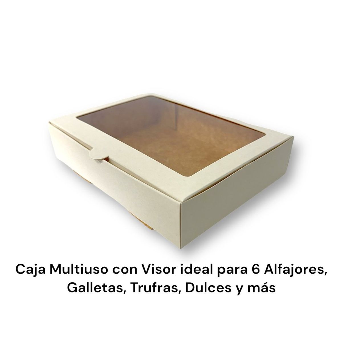 GENERICO - Pack 10 Cajas Multiuso Ideal 6 Alfajores, Galletas 19x14x4cm