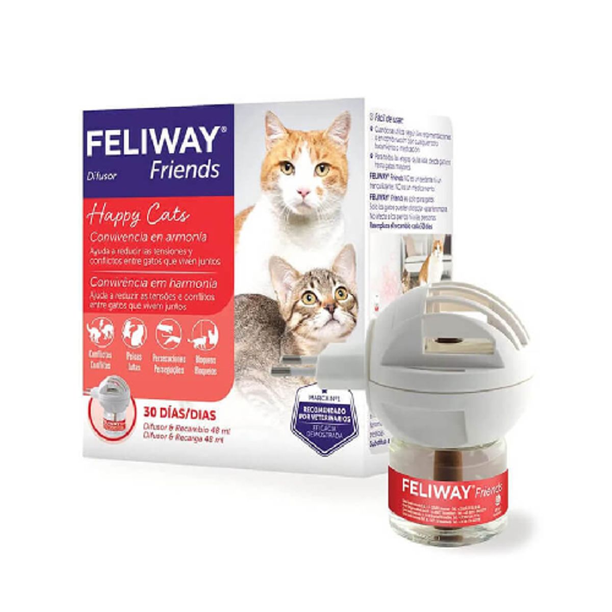 FELIWAY - CALMANTE GATOS FELIWAY FRIENDS DIFUSOR + REPUESTO 48 ML