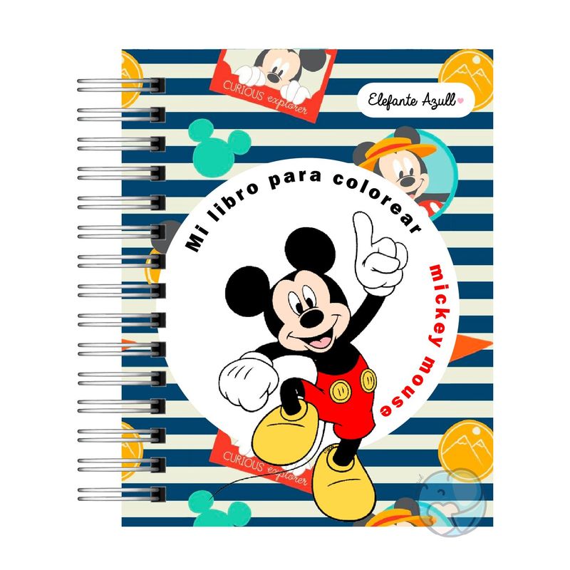 ELEFANTE AZULL - Libro para colorear Mickey Mouse