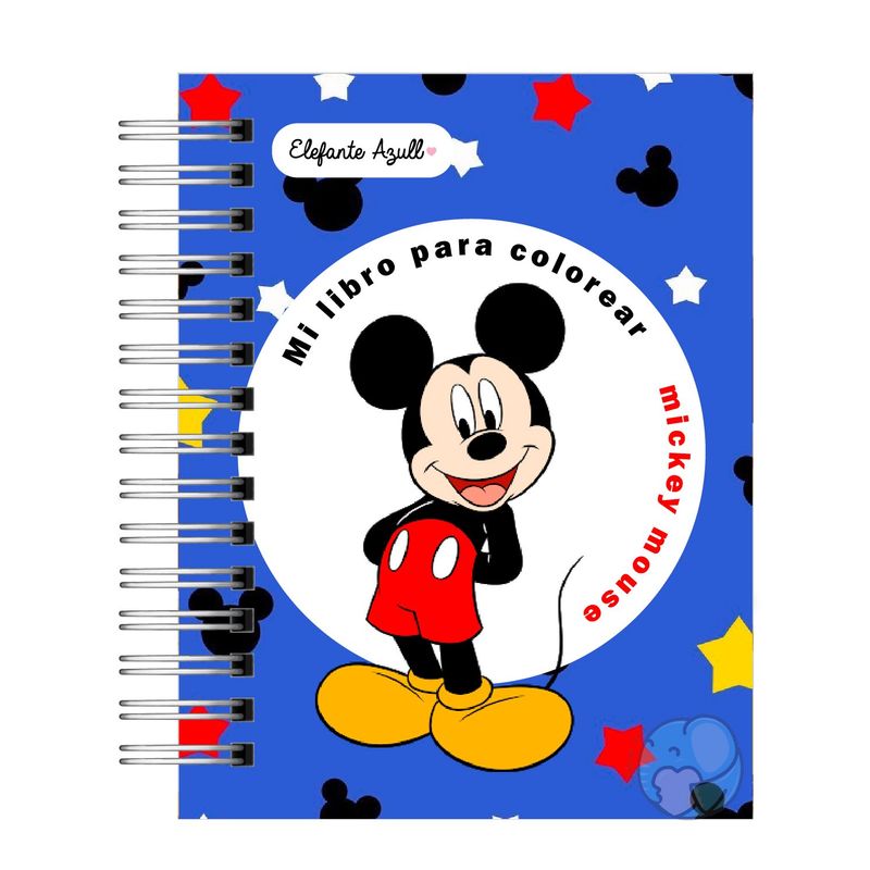 ELEFANTE AZULL - Libro para colorear Mickey Mouse