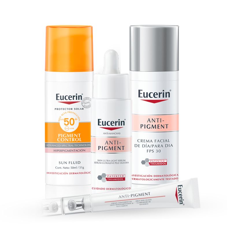 EUCERIN - EUCERIN Rutina Anti-Pigment Dia+Ojo+Serum+Protector Solar