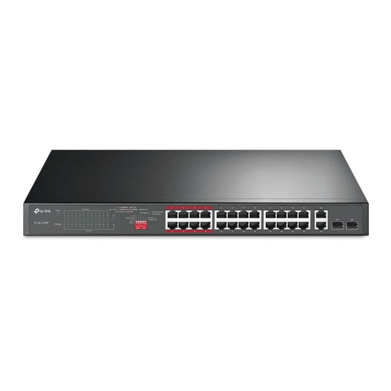 TP LINK - Switch PoE+ no Gestionable TP-Link TL-SL1226P 24 puertos