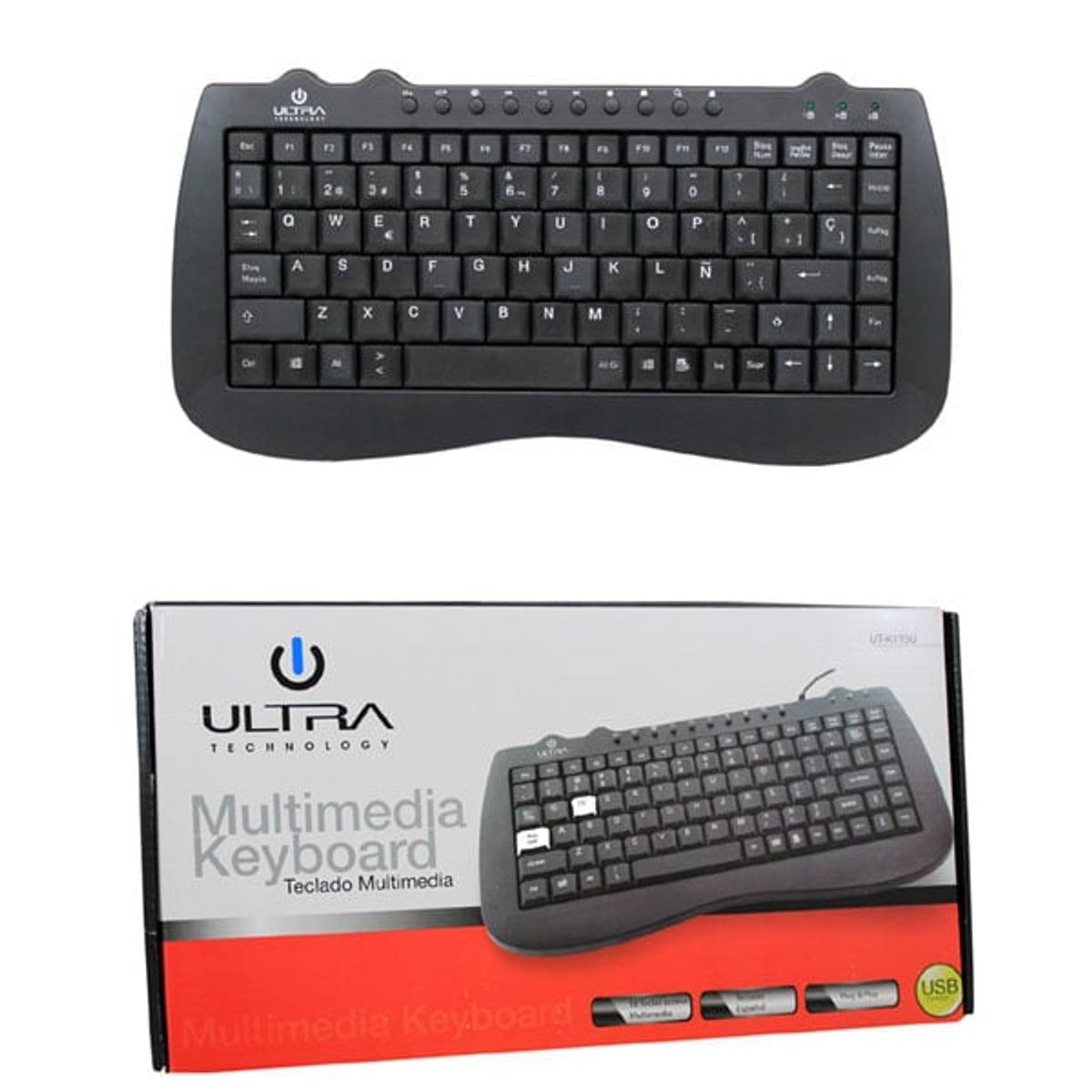 ULTRA - Teclado Multimedia K115 USB Mini ULTRA