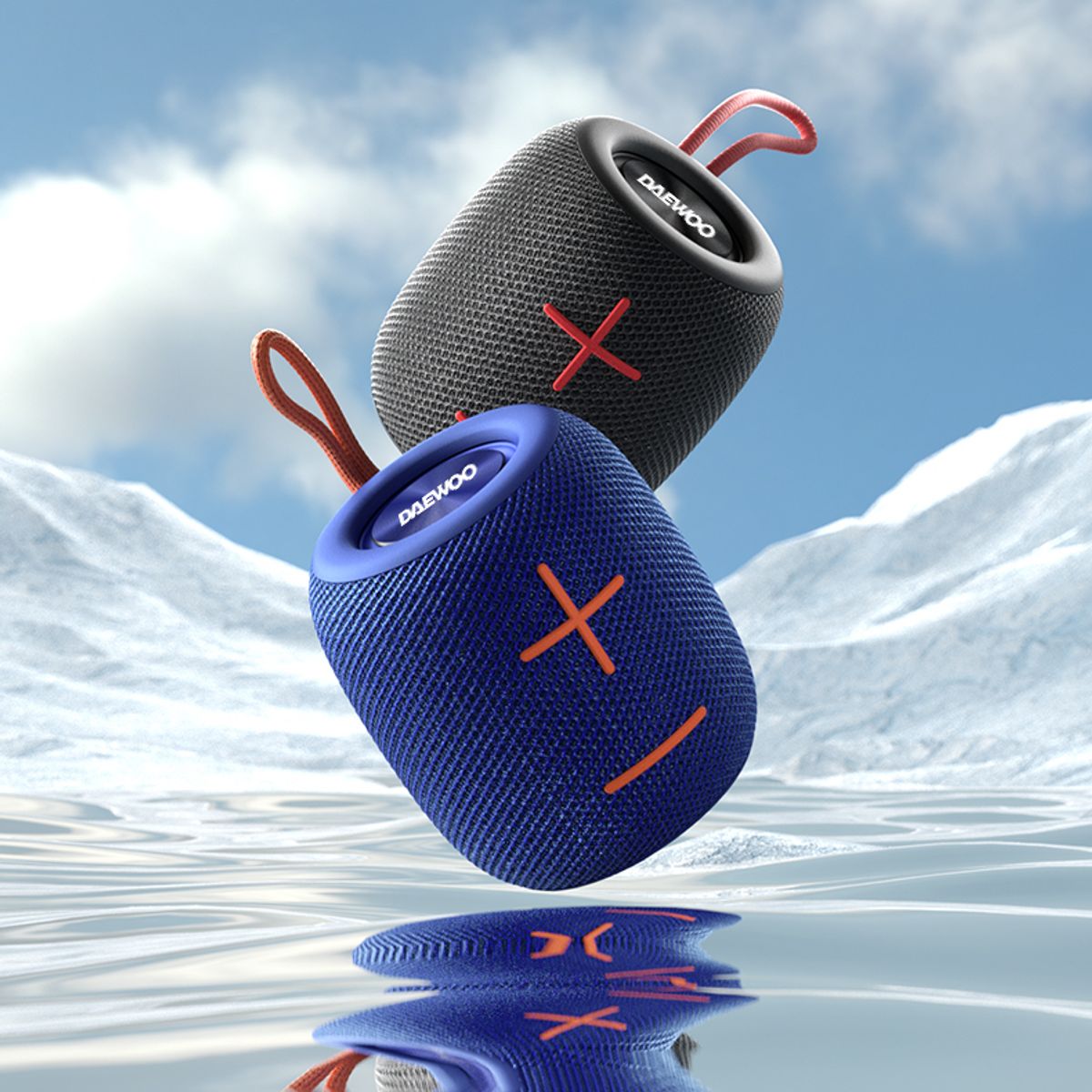 DAEWOO - Parlante Portátil Daewoo DI-M11 Rojo