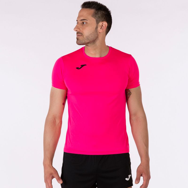 JOMA - Polera Técnica Joma Record II Hombre Rosa fluor
