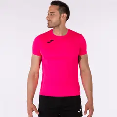JOMA - Polera Técnica Record II Hombre Rosa fluor