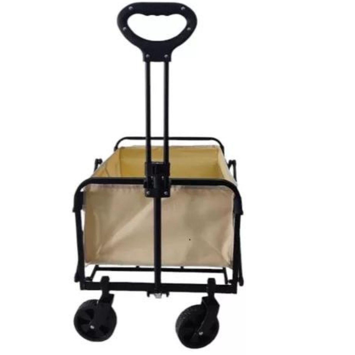 GENERICO - CARRITO PARA COMPRA PLEGABLE-HW15 BEIGE