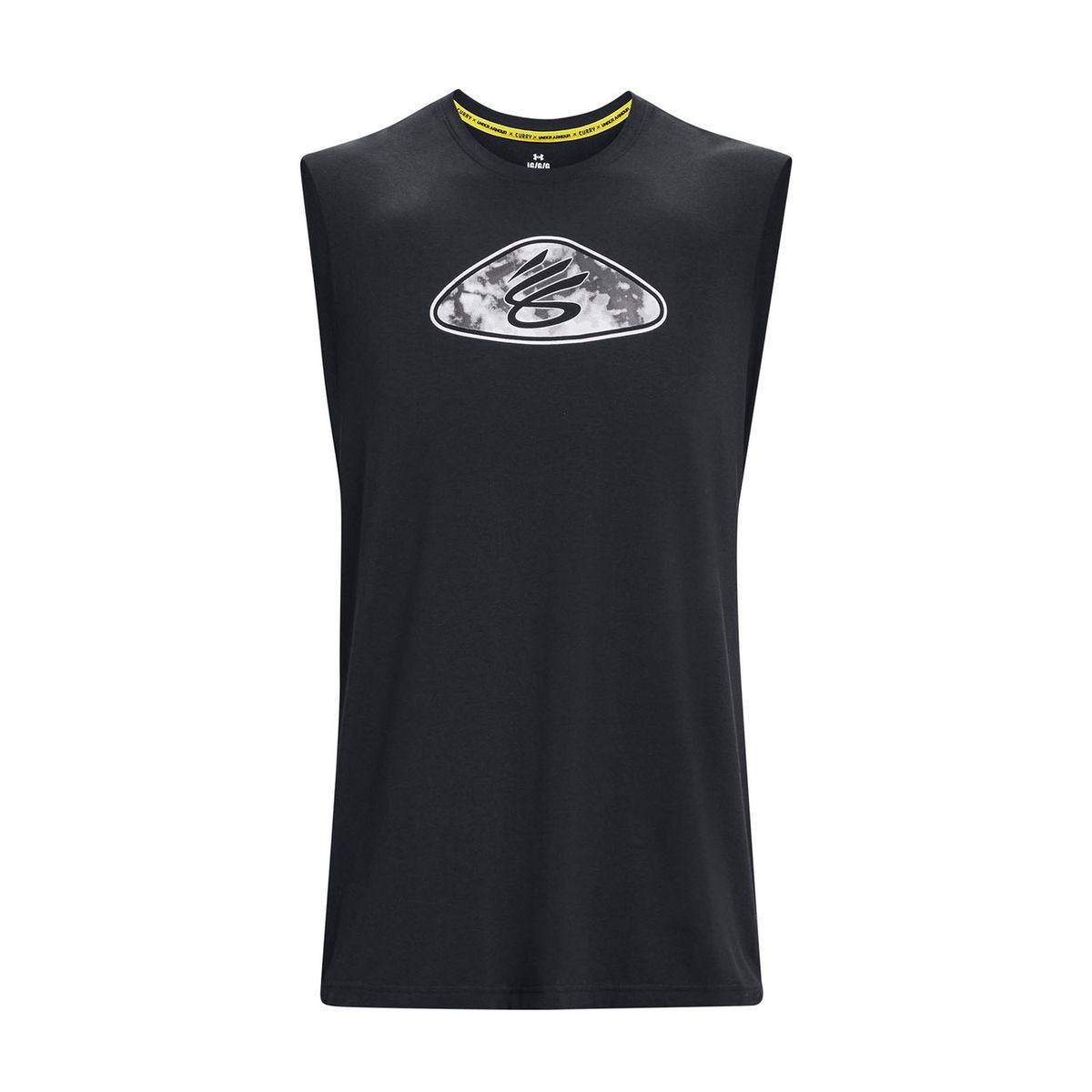 UNDER ARMOUR - Polera sin mangas Curry para hombre Negro UNDER ARMOUR