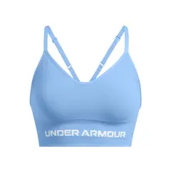 UNDER ARMOUR - Sostén low seamless Vanish mujer Azul