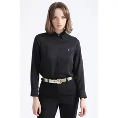 LIOLA - Camisa Boton Joya, Negro