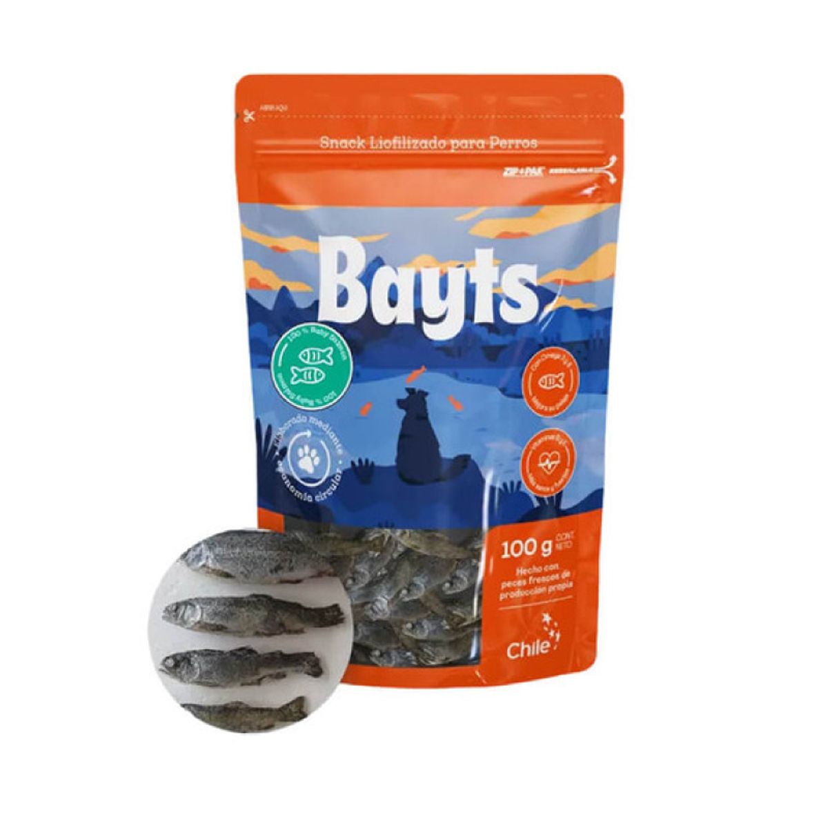 BAYSWATER - Snack Premium Liofilizado Bayts Baby Salmon Perro 100gr