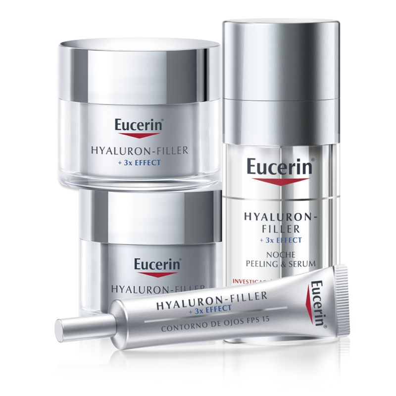 EUCERIN - EUCERIN Pack Rutina Hyaluron Filler Dia+Ojo+Serum Noche