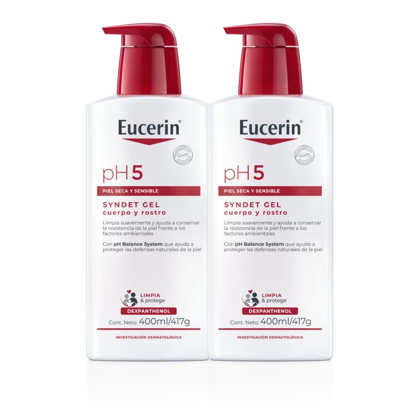 EUCERIN - EUCERIN Pack 2x Jabon Syndet Gel Ph5 400ml