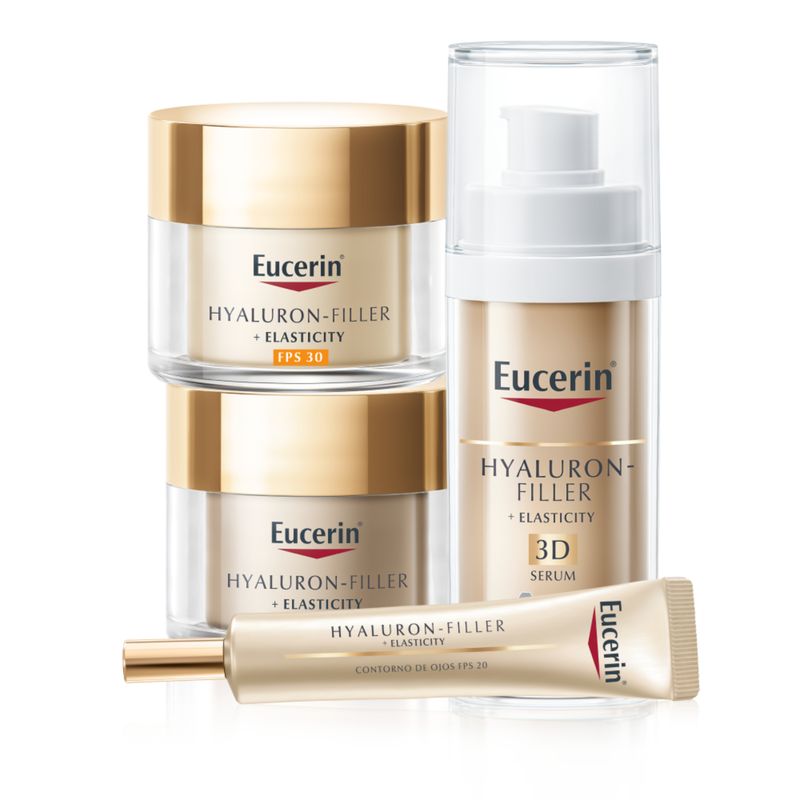 EUCERIN - EUCERIN Pack Rutina Elasticity Dia FPS30+Noche+Ojos+Serum