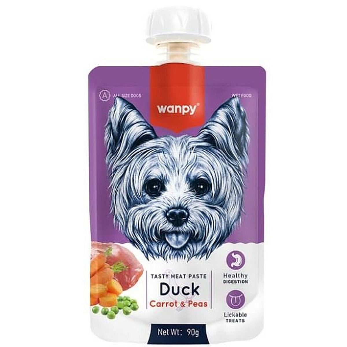 WANT - Snack Wanpy Dog Tasty Meat Duck Cremosa De Pato 90Gr
