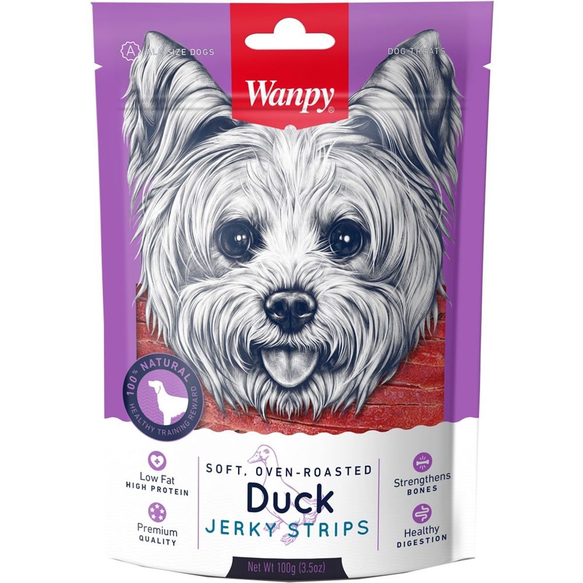 WANT - Snack Wanpy Dog Duck Tiritas De Pato 100Gr