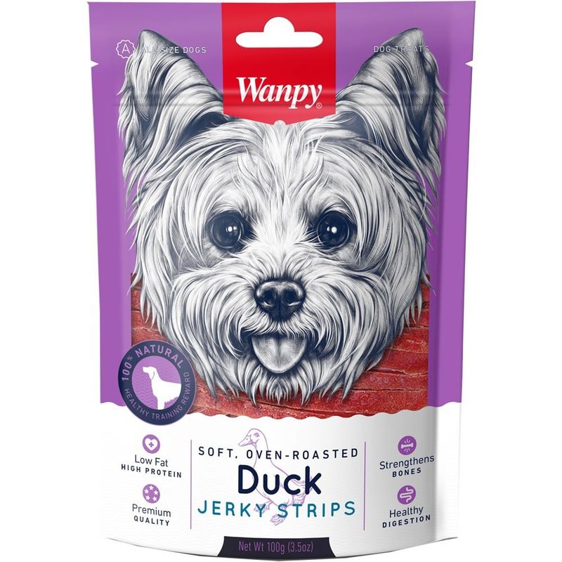 WANT - Wanpy Dog Snack Duck Tiritas De Pato 100Gr