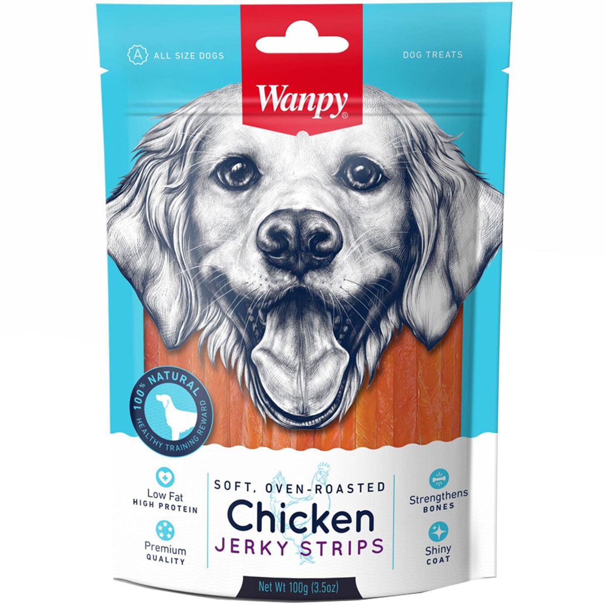 WANT - Snack Wanpy Dog Chicken Tiritas De Pollo 100Gr