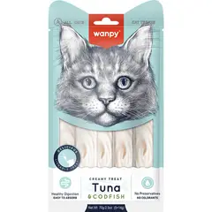 WANT - Wanpy Cat Snack Creamy Tuna & Codfish Atún & Bacalao 70Gr